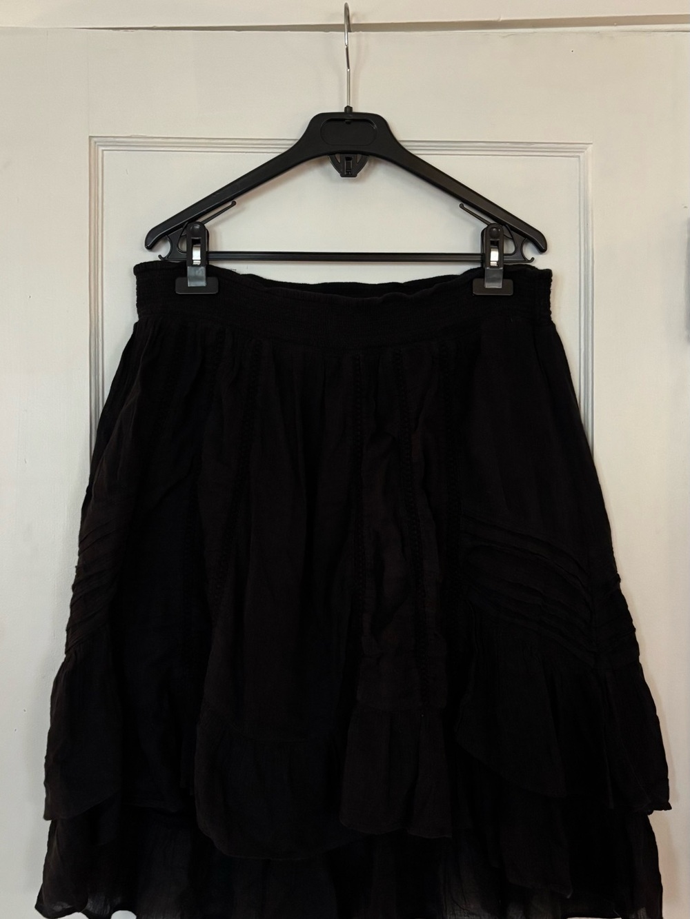 HD in Paris Black Tiered A-Line Skirt